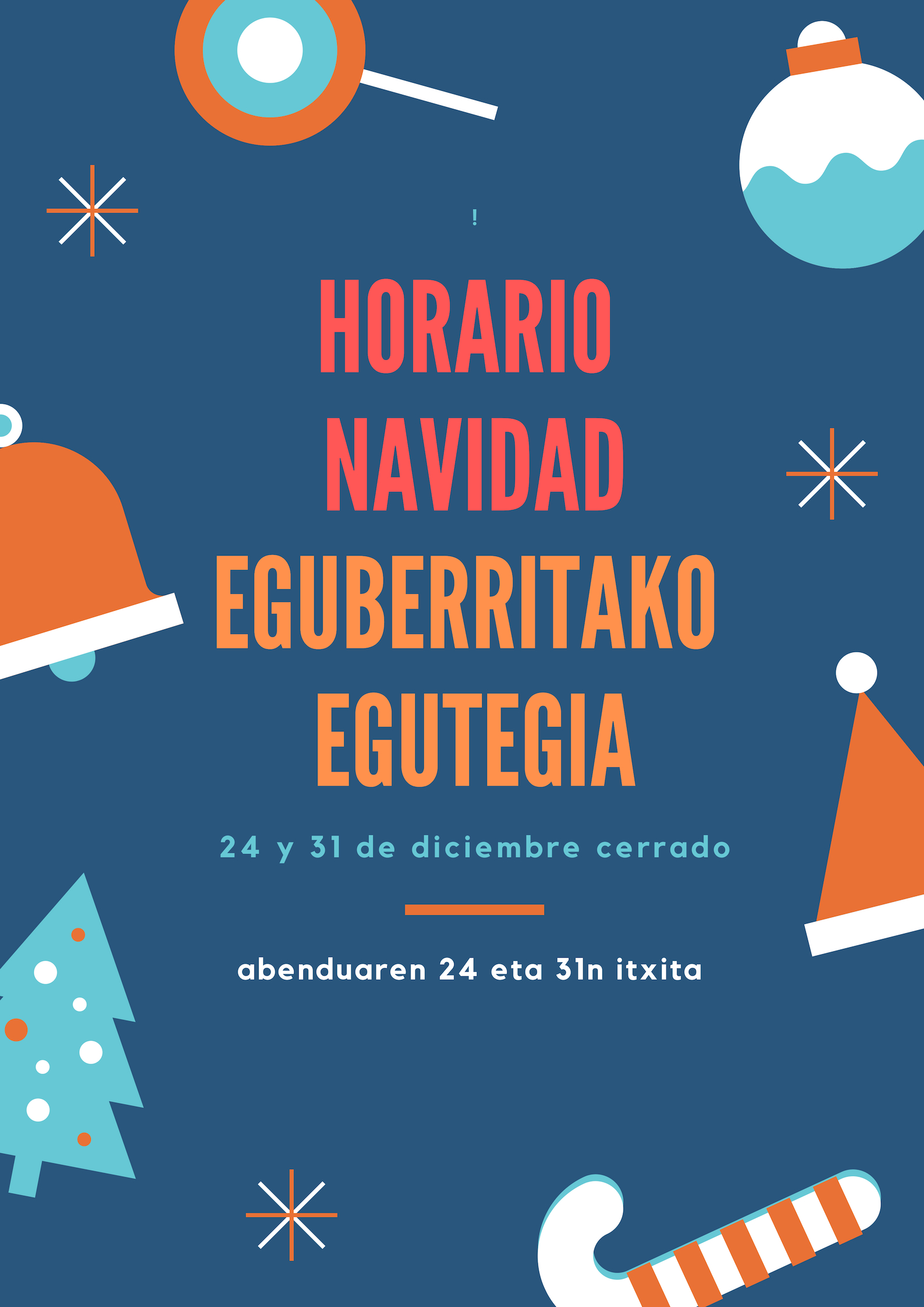 HORARIO DE NAVIDAD